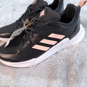 Adidas Running Shoes GX3555 Black‎ Pink Guard Water Repellent Mens Size 7